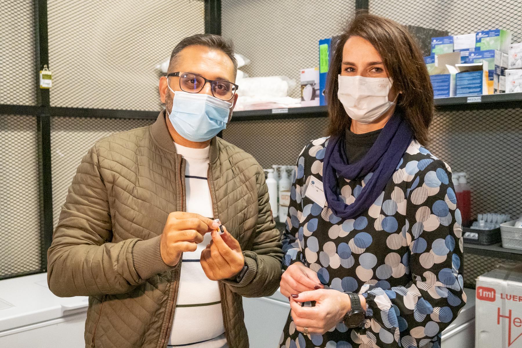 Dhiren Vanmali and Dr Herina Grobler.