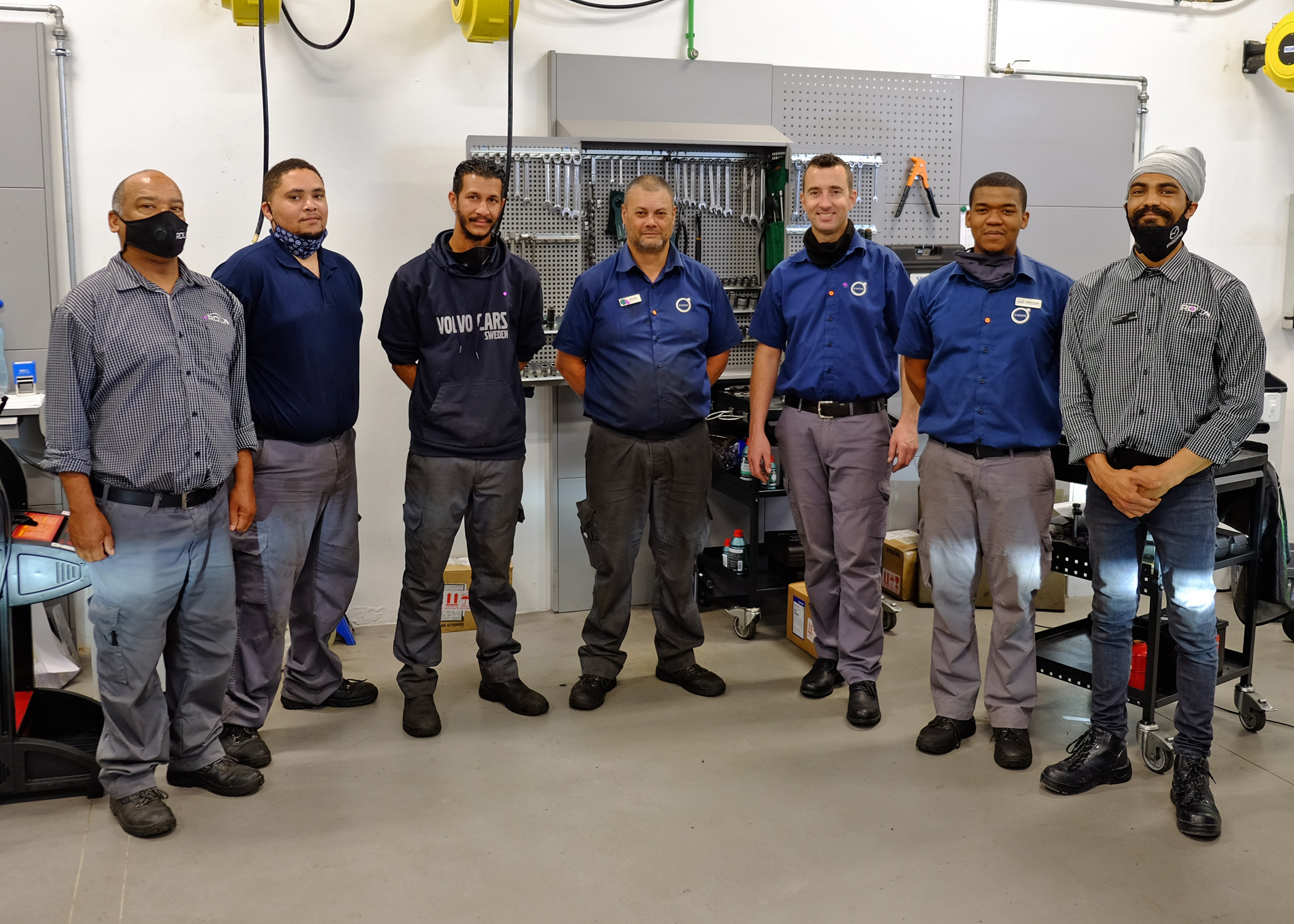 Volvo Helderberg technical team
